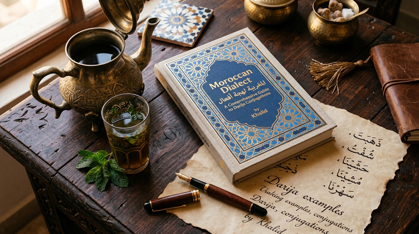 Moroccan Dialect Verbs Book by Khalid